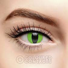 Green Snake Eye 30 Day Colored Contact Lenses Reptile Cobra Lens Contact Lenses Colored Coloured Prescription Contact Lenses Green Contacts Lenses