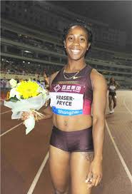 And the track seems to be favorable for all. Shelly Ann Fraser Pryce Triple World Champion In 100 200 And 4 X 100 Metres Relay