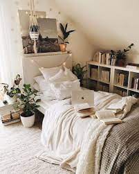 The white bed and walls are punctuated by the black accent wall, bedside tables and pendant lighting. 47 Minimalist Storage Ideas For Your Small Bedroom Cozy Small Bedrooms Small Room Bedroom Small Bedroom Decor