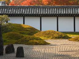 A small space enclosed on all sides by physical structures receives limited sunlight. The Saga Guide To Zen Garden Design Saga