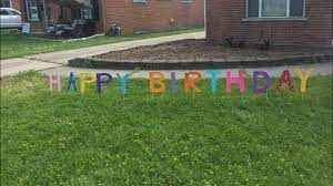 These diy harvest yard signs are made from plywood, stakes, screws and paint! Diy Happy Birthday Yard Sign Youtube