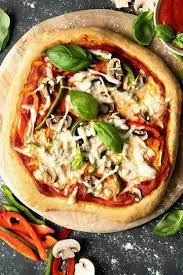 Easy Vegan Pizza Dough Made With Whole Wheat Flour Turns Out Fluffy Healthy And Delicious It Can Handle An Vegan Pizza Dough Vegan Pizza Yummy Homemade Pizza