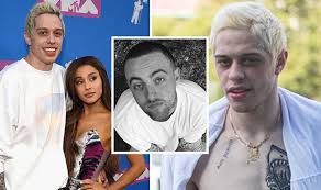 Last year, grande lived with fiancé davidson before they broke off. Mac Miller Dead Pete Davidson Unveils New Ariana Grande Tattoo As She Pays Tribute To Ex Celebrity News Showbiz Tv Express Co Uk