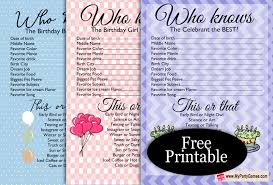 Challenge them to a trivia party! Free Printable Birthday Party Games