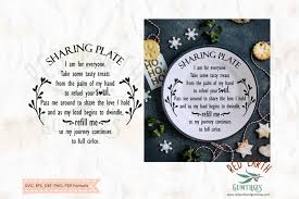 Free ho ho ho svg file. Christmas Sharing Plate Giving Plate Graphic By Redearth And Gumtrees Creative Fabrica