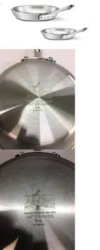 Cookware 20628 New All Clad D5 Brushed Stainless Steel 5 Ply Bonded 8 And 10 Fry Pan Set Buy It Now Only 139 Brushed Stainless Steel Fry Pan Set All Clad