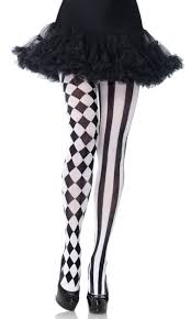 Black And White Tights Harlequin Pantyhose In 2020 Black White Tights Patterned Tights Striped Tights