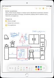 Zeichnen In Apps Mit Der Symbolleiste Markierungen Auf Dem Ipad Apple Support