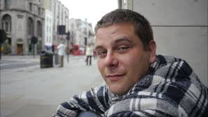 Adrian is sleeping rough homeless