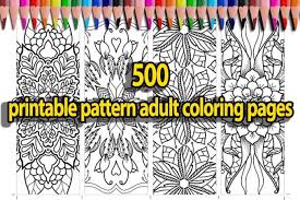 33 coloring pages adult coloring book and journal; I Will Give You 500 Printable Pattern Adult Coloring Pages For 4 Seoclerks