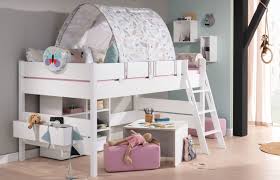 Hochbett mit rutsche und hölleohne matratze. Kinderzimmer Fiona Paidi Kindermobel