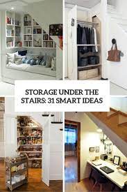 Cool ideas for under stair storage designs. Storage Under The Stairs 31 Smart Ideas Digsdigs