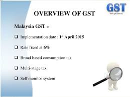 A goods and services tax in malaysia (gst), a value. The Implementation Of Goods And Service Tax Gst Malaysia