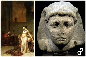 Op deze dag in 47 v.Chr. beviel Cleopatra van de zoon van Caesar. En voor  het geval er enige twijfel bestond over wie de vader was, noemde ze hem  Caesarion (Kleine Caesar).