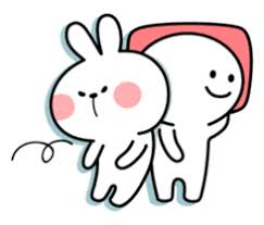 spoiled rabbit 2 line stickers line store cute doodles cute cartoon images cute love memes