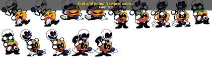 Skid and pump fnf by herme08. Skid And Pump Neo Just Animation Friday Night Funkin Mods