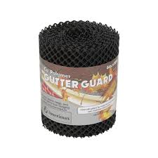 Amerimax Home Products 6 In X 20 Ft Black Roll Gutter Guard 85198 The Home Depot Gutter Guard Gutter Vinyl Rolls