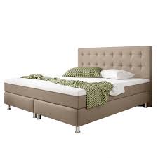 Matratze, topper, platin, h4=sehr fest ab ca.100kg, 140 cm. Paket Boxspringbett Koln Plus Mit Integriertem Topper 180x200 Webstoff Muddy Ceres Webshop