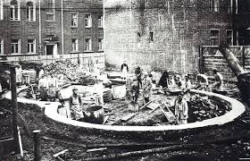 Workers Laying The Foundations For The Melnikov House 1927 Stalinist Architecture Art Deco Home Under Construction