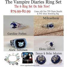 The Vampire Diaries Ring Collection Damon Salvatore Stefan Etsy Vampire Diaries Jewelry Vampire Diaries Rings Fandom Jewelry