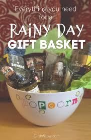 5 out of 5 stars. Everything You Need For An Awesome Rainy Day Gift Basket Gift Willow