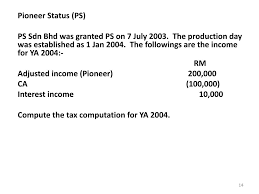 Format of tax computation for company. Ppt Tax Incentives Powerpoint Presentation Free Download Id 3275441