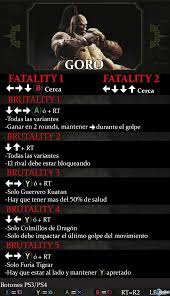 Find out where the good stuff is in mkx. Goro Mortal Kombat X Guia