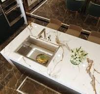 China Custom Calacatta Gold Nano Glass Kitchen Countertops ...
