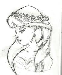 Flower Crown Girl Sketch Flower Crown Drawing Flower Drawing Cute Flower Drawing