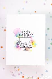 Birthday Cake Easy Birthday Card Drawing Ideas Seven Hills Crafts Blog Watercolor Cloud Birthday Cake Card Diy Gifts Makeup Makeup Birthd In 2020 Birthday Card Drawing Creative Birthday Cards Birthday Cake Card