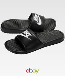 Nike Benassi Jdi Mens Black White Slide Sandals White Slides Sandals Nike Benassi Sandals