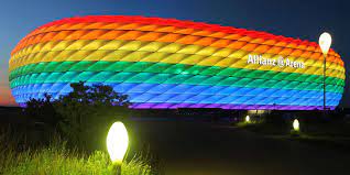 Allianz arena illuminated in rainbow light on christopher street day. Allianz On Twitter Pride Is And Always Has Been About More Than Just A Parade It S About Being Your Authentic Self Wearing Your Metaphorical Rainbow With Pride Tomorrow Night At