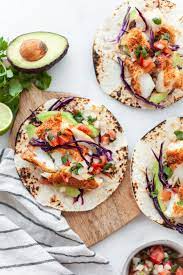 Dinner, fish, recipe index, tacos tagged: Healthy Air Fryer Fish Tacos Gluten Free