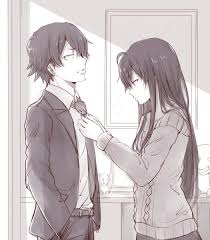 Yukinoshita Yukino And Hikigaya Hachiman Gadis Animasi Animasi Kartun