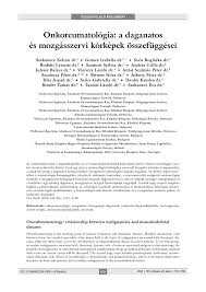 Nem szabad az eurót bevezetnünk, az csak károkat okozna. Pdf Onkoreumatologia A Daganatos Es Mozgasszervi Korkepek Osszefuggesei