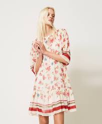 Click here to find out about abito lungo in georgette edith from boohoo, part of our latest maxi abiti collection ready to shop online today! Abito Lungo In Georgette A Fiori Donna Fucsia Twinset Milano