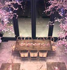 Pinterest Deborahpraha Kim Kardashian Baby Shower Pink Cherry Blossom Theme And Candles On H Cherry Blossom Theme Garden Baby Showers Cherry Blossom Party