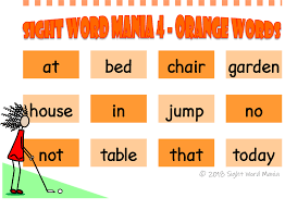 Sight Word Charts Sight Word Mania