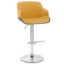 Dakota adjustable wood seat barstool antique hammered threshold. Dakota Bar Stool Mustard Velvet Atlantic Shopping