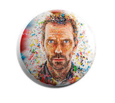 Bottons Dr House Button 3,5 cm (broche Alfinete)