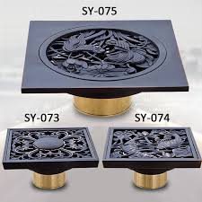 Shower drain, vibrant brushed bronze. Oil Rubbed Bronze 4 Inch 10 10 Cm Brass Art Flower Carved Bathroom Floor Drain Shower Drains Anti Odor Waste Water Strainer Floor Images Floor Pullerstrainer Floor Drain Aliexpress