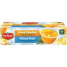 Del monte® fruit cup® snacks are sweetened with real fruit juice so you can enjoy without worry. Del Monte Fruit Cups Snacks Diced Peaches Mixed Fruit 4 Oz Cup 16 Ct Sam S Club