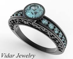 Blackranil@gmail.com black music sri lanka ranil amirthiah wedding band balck music best wedding band in sri lanka. Women S Black Gold Aquamarine Wedding Band Vidar Jewelry Unique Custom Engagement And Wedding Rings