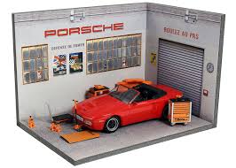 Diorama Atelier Porsche Echelle 1 43eme Dimensions 100x145x100mm Reference 43 3a Y Ae 004 Maquette Voiture Porsche Voitures De Collection