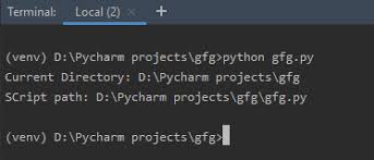 Get Directory Of Current Python Script Geeksforgeeks