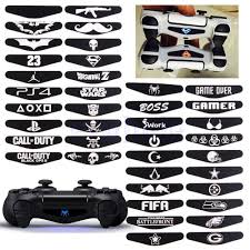 40pcs Led Light Bar Cover Decal Skin Sticker For Playstation 4 Ps4 Controller K6 Ps4 Controller Game Room Design Bar Lighting