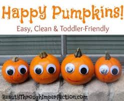 Painting pumpkins with toddlers from where imagination grows. 23 Perfect Pumpkin Crafts For Kids