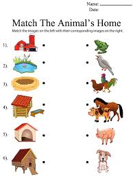 I would like to see animals in their own environment, not in cages. Help Animals Find Their Homes Worksheet Animal Worksheets Animal Activities For Kids Animal Habitats Preschool