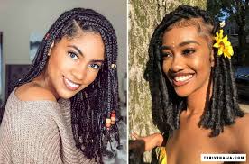 Once you pick a desired braiding style, thickness and have your hair braided, you may figure your braids into spectacular. 15 Natural Hair Braid Styles For Short And Long Hair Thrivenaija