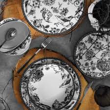 Leonberg 83 parça yemek takımı bant dekor 866. Kutahya Porselen 6 Kisilik Yemek Takimi